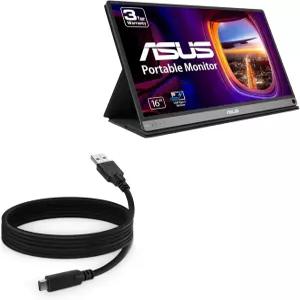 ASUS ZenScreen 휴대용 USB 모니터(MB16AC)와 호환되는 박스웨이브 케이블 15.6인치 - DirectSync 3.0