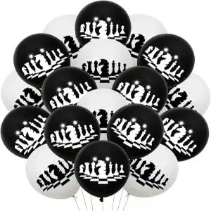 발터리버 체스 생일 장식 50PCS 보드 게임 풍선 국제 파티 소년 소녀들