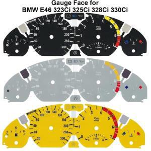 BMW E46 325Ci 330Ci 3M 계기판 대시보드용 300KM/H 게이지 페이스 오버레이 (블랙/그레이/옐로우)