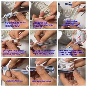 Waterpik/Braun/ORAL-B/Panasonic 멀티 브랜드용 유니버셜 치실 워터 소프트 호스 수리 액세서리