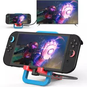 스위치 2용 TV 도킹 스테이션 접이식 휴대용 베이스 교체 4K 60Hz HDMI USB-C 충전 포트 3.0