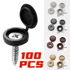 못나사 캡 플라스틱 10100Pcs 보호 커버 7 색 호환 장식 크로스 접는
