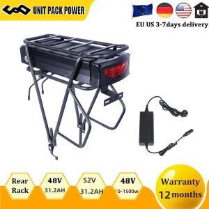 48V 31.2AH 리어랙 전기자전거 배터리 21700 52V 36V 36ah 랙 (가방걸이 포함) 1800W 750W 24