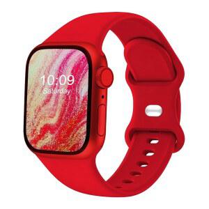 CREFORT 스포츠 밴드 여성용 애플호환 Watch 46mm 38mm 40mm 41mm 44mm 45mm 49mm iWatch 시리즈 11 9 8 7 6 5 4 3 2 1 SE 울트라 레드용 소프트 실리콘 액세서리 스트랩 손목밴드