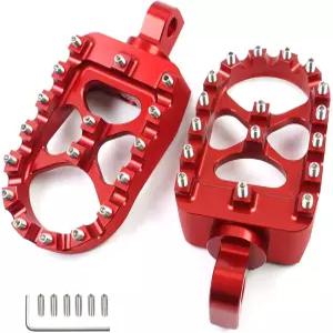 MDMCP CNC 모터사이클 와이드 풋 페그 알루미늄 360° 회전 조정 가능 다이나 팻보이 언 883 스포츠스터
