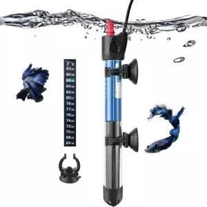FEDOUR 50W 100W 300W 잠수식 수족관 히터 570갤런 물고기 및 거북이 수조용 조절 가능한 유리