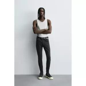 ZARA JEANS SKINNY CROPPED FIT - 먹색