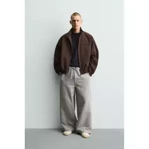 ZARA BOXY FIT 워터프루프 하이테크 재킷 - 브라운