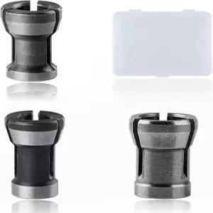 LeONTOOL 3종 다이 그라인더 콜릿 6mm 라우터 척 어댑터 트리머 클램핑 비트 목공 조각 연삭 공작 기계용