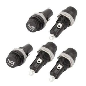 휴즈홀더 퓨즈 5X20MM 12MM 구멍용 250V10A 스크류 패널 홀더 상품 전기