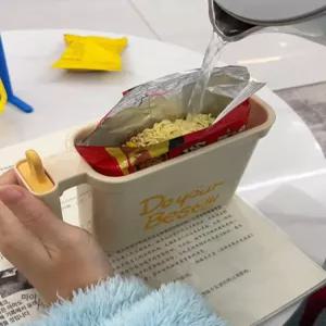 봉지라면 거치대 즉석용기 받침대 멀티 라면 뽀글이라면 마차그린 1개