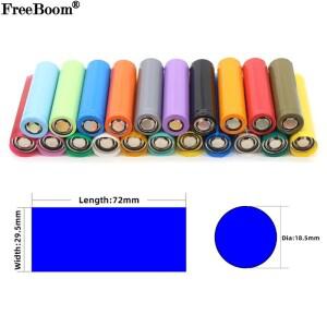 20100500pcs 18650 Lipo 배터리 랩 PVC 열 수축 튜브 프리컷 폭 29.5mm x 72mm 절연 필름 보호 케이스 팩
