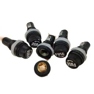 휴즈홀더 퓨즈 12MM 나사 패널 250V10A용 홀더 125V15A