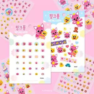 핑크퐁 키즈 네일스티커바디스티커