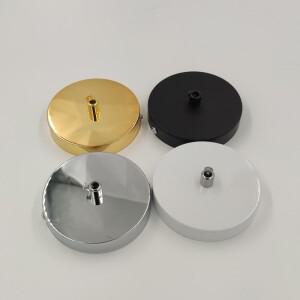 천장 플레이트 빈티지 라운드 10cm 블랙화이트실버 조명 액세서리 펜던트 램프 DIY  잠금 와이어 램프베이