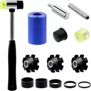 글락스 15Pcs 바이크 포크 스타 너트 헤드셋 스페이서 설치 도구 키트 및 3/5/10/15/20mm 자전거 탄소 섬유