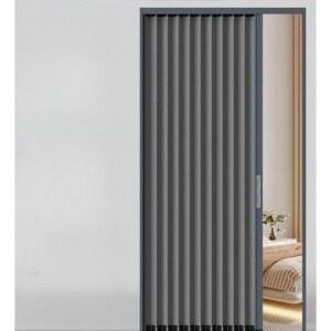 커텐형 중문 안방 미닫이 맞춤제작 업그레이드형고속철레일 베란다 파이션 화이트 프레임