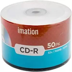 Imation 50 팩 CDR 52X 700MB /80n 로고 빈 미디어 녹화 가능 데이터 디스크