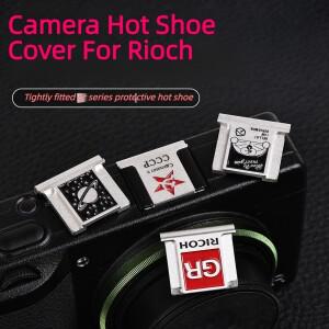 Ricoh호환 GR3 GR2 GR에 적합한 금속 카메라 핫슈 커버 먼지 캡 보호대  액세서리