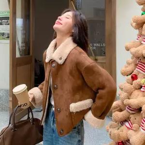 블랙팬서 여성용 슬림핏 인조 일체형 외투를 OPH1