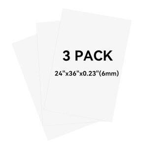3팩 화이트 전시 두꺼운 X36 페인팅 24인치 프로젝트용 공예 23인치 보드 보드 코어