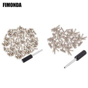 100pcs M2 M3 스틸 스케일 비드 록 링 나사 1.9 2.2 휠 림 1/10 RC 크롤러 자동차 TRX4 축 SCX10 AXI03007 VS4-10 LCG