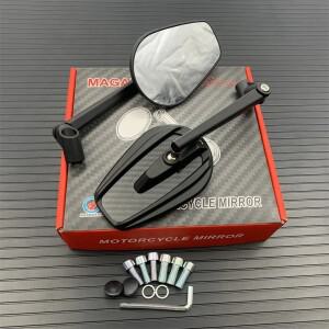 리얼 탄소 섬유 바이크 오토바이 미러 스쿠터 전기 자전거 전동차 후면 볼록 거울 8mm 10mm