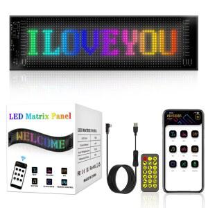 LED 플렉시블 스크린 소프트 부착 차량용 슬림 방수 블루투스 쇼윈도 도어 자동차