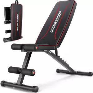 홈 헬스장용 OPSDECOR 웨이트 벤치 헬스장 전신 근력 운동을 위한 660LBS 패스트 접이식 프레스 8개의 조절