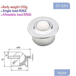 3/5개 CY-8H/12H/15H/22H/30H 볼 트랜스퍼 베어링 불스아이 휠 탄소강/나일론/SUS304 스테인리스 스틸