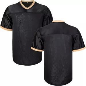 EETUG 블랭크 풋볼 저지 메시 운동 연습 플레인 90년대 힙합 스포츠 티셔츠 블랙 화이트 블루 레드 3X-대형
