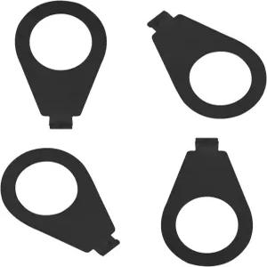 CashBeat 4pcs 블랙 기타 노브 포인터 표시판 3/8인치 전기 컨트롤 위치 깁슨 레 폴 부품과 호환되는 직경