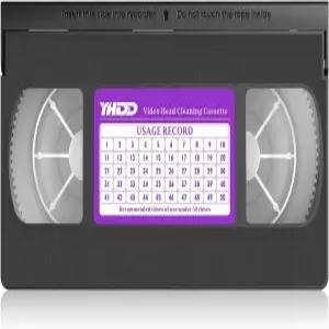 VHS/VCR 플레이어용 YHDD 헤드 클리너 테이프 건식 재사용 비디오