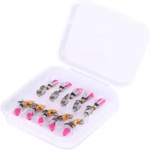 송어 스피너-10PCS 플라이 낚시 미끼 파리 물에 젖은 농어 연어 파이크 인공 고리 담수 및 바닷물에 적합