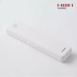 한샘 LED 휴대용 UV-C 헤드형 칫솔살균기 추천 건전지형-화이트-여행 출장시 칫솔 99.9% 완벽 살균 선물