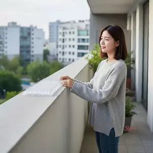 조류퇴치기 버드초소형크방지 비둘기 설치용품 새쫓기 동물 유해 실외기 차단 아파트 베란다opq738