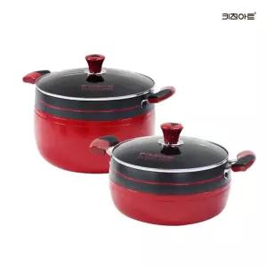 키친아트 신비 경질 냄비세트 2종H(양수24+곰솥28)