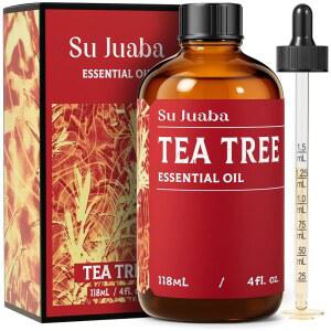 SU JUABA Fl Oz 티트리 오일 천연 얼굴 위한 발톱 118ML 모발