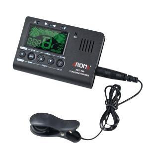 AMT-560 일렉트릭 기타 튜너 or 메트로놈 내장 마이크 픽업 케이블 포함 크로매틱 베이스 바이올린 우쿨렐