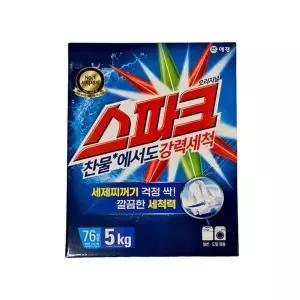 일반 드럼 스파크 세탁 분말 세제 5kg 오리지널