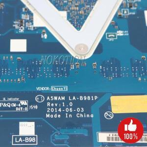 ACer A5WAM LA-B981P aspire E5-511 노트북 마더보드 NBMQX11005 DDR3L 820M gpu