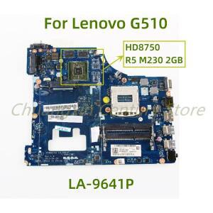 GPU가 포함 Lenovo G510 노트북 마더보드 LA-9641P에 적합: HD8750 R5 M230 2GB 100% 풀 오퍼레이션 테스터