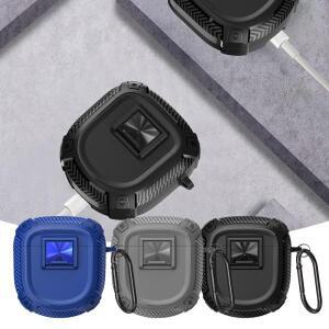 탄소 섬유 패턴이 포함 BOSE QuietComfort 이어버드 II 케이스용 보호 커버 푸시버튼 2 Gen G5C6