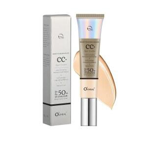 오첼 CC 파운데이션 SPF 50 커버 컬러 보정 프리 컨실러 모든 모이스처라이저 위한 네이처 타입을 오일 파우더 프라이머 메이크업 워터프루프 경량
