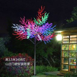 LED 벚꽃나무 복숭아꽃 나무 장식 경관등 아웃도어 가든 경관 나무등