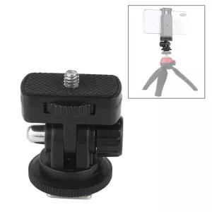 카메라 DSLR 액션캠 핫슈 마이크 조명 LED 헤드 각도 마운트 거치대 wcN4+8PKc