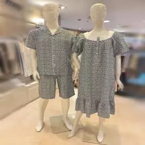 AMP4621SAWP4621S커플 나뭇잎원피스 4621세트