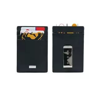 WITH CLIP MASK GIFT INSIGNIA MONEY BLACK 가죽공방 수제 명함케이스