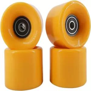 프리데어 58mm 스케이트보드 휠 82a ABEC-7 베어링 스틸 및 스페이서(4팩)