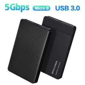 USB 3.0 HDD 인클로저 2.5 SATA 외장형 하드 드라이브 케이스 2.5인치 SSD 고속 전송 5Gbps 지원 창 Mac